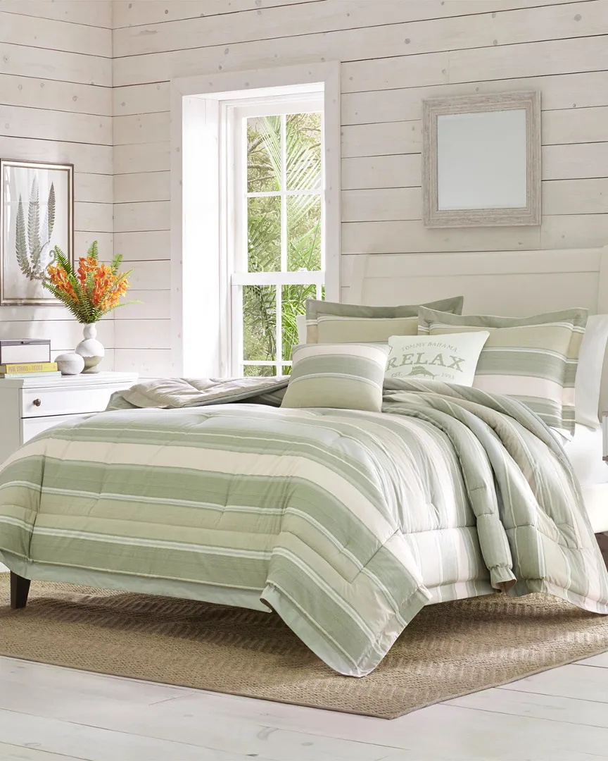 Serenity King Comforter Set - Sage Aqua, Cotton image