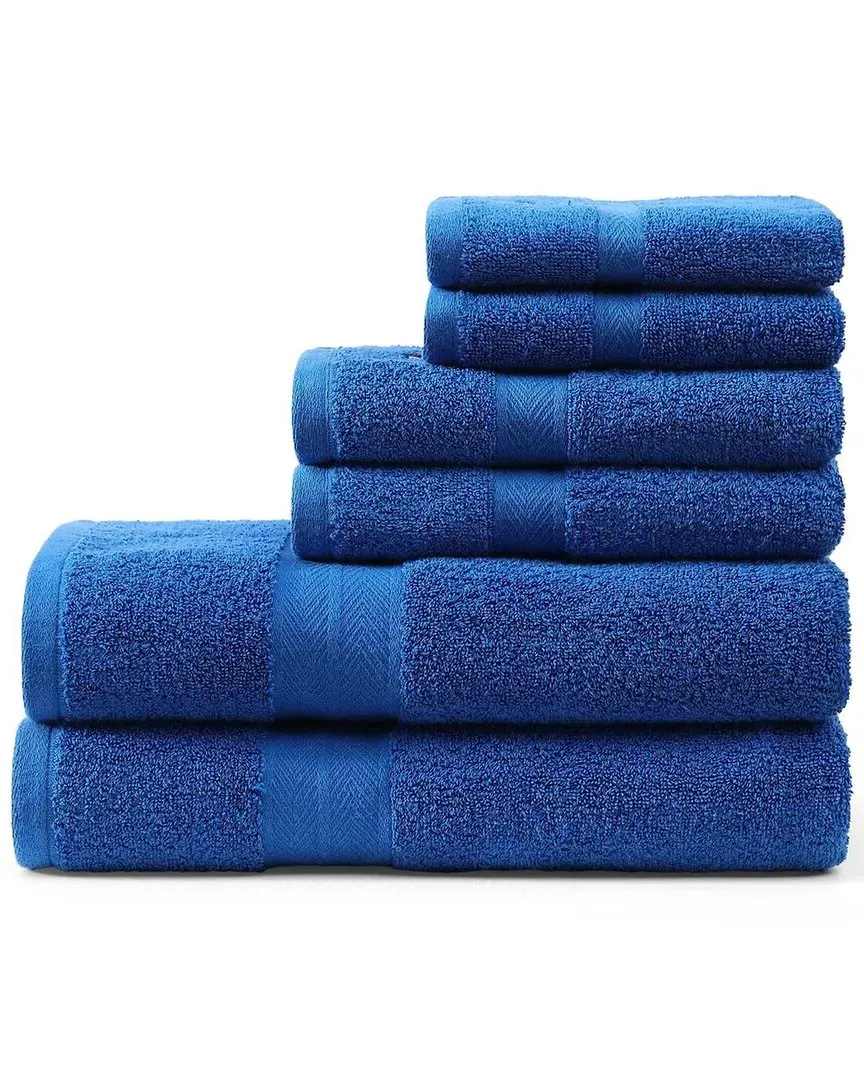 200 Thread Count 6pc Towel Set - Electric Blue, Cotton