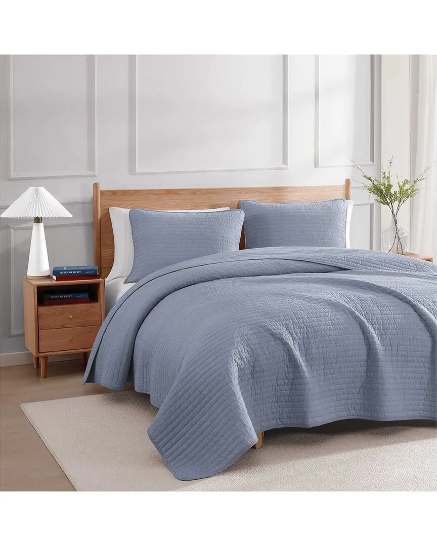 Christopher Texture Cotton Quilt Set - White