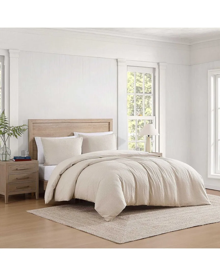 Monogram Matelassé Cotton Comforter Bedding Set - Khaki image