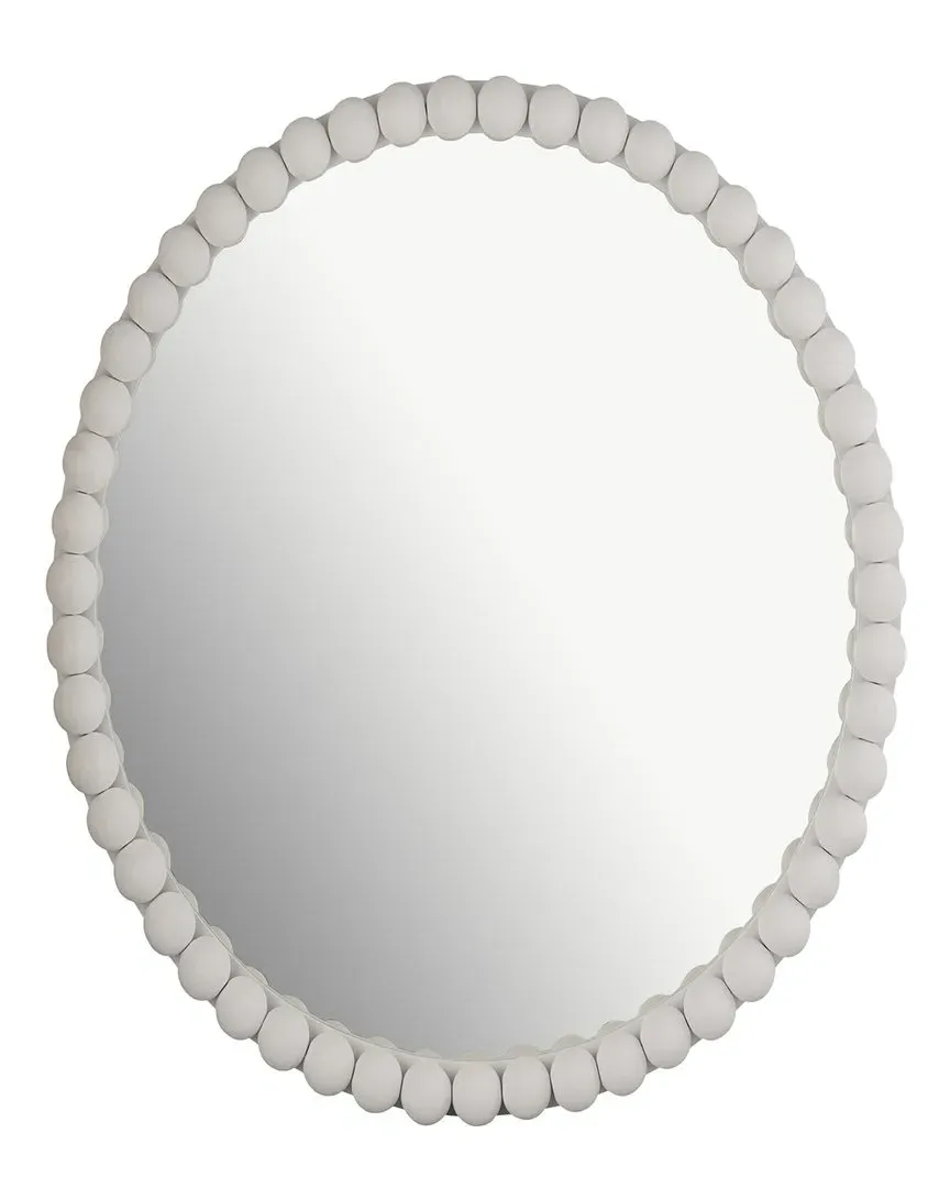 Baria Round Mirror - White image