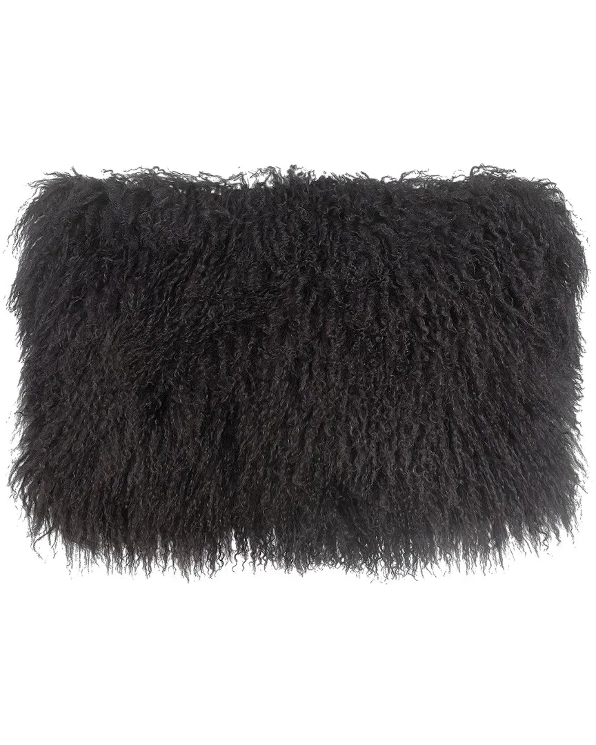 Tibetan Sheep Long Pillow - Dark Grey image