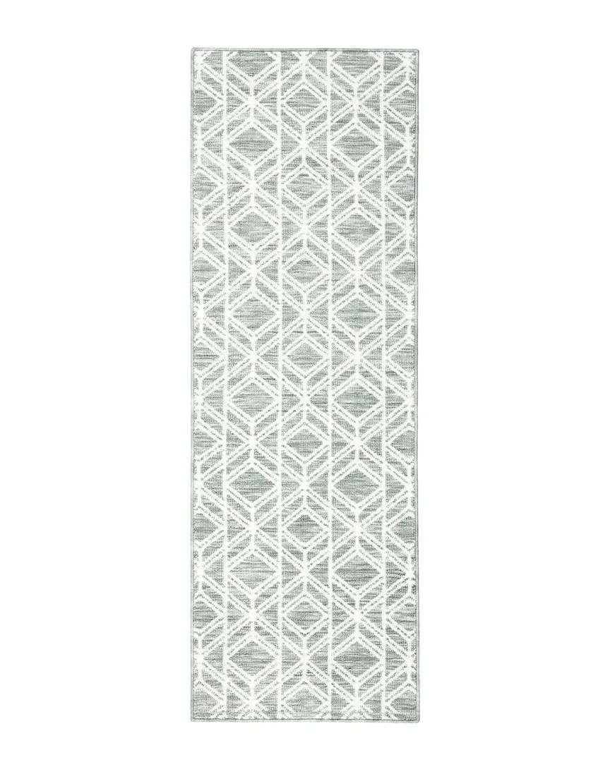 Everwash Tufted Diamond Multi-Use Rug - Green, Polyester image