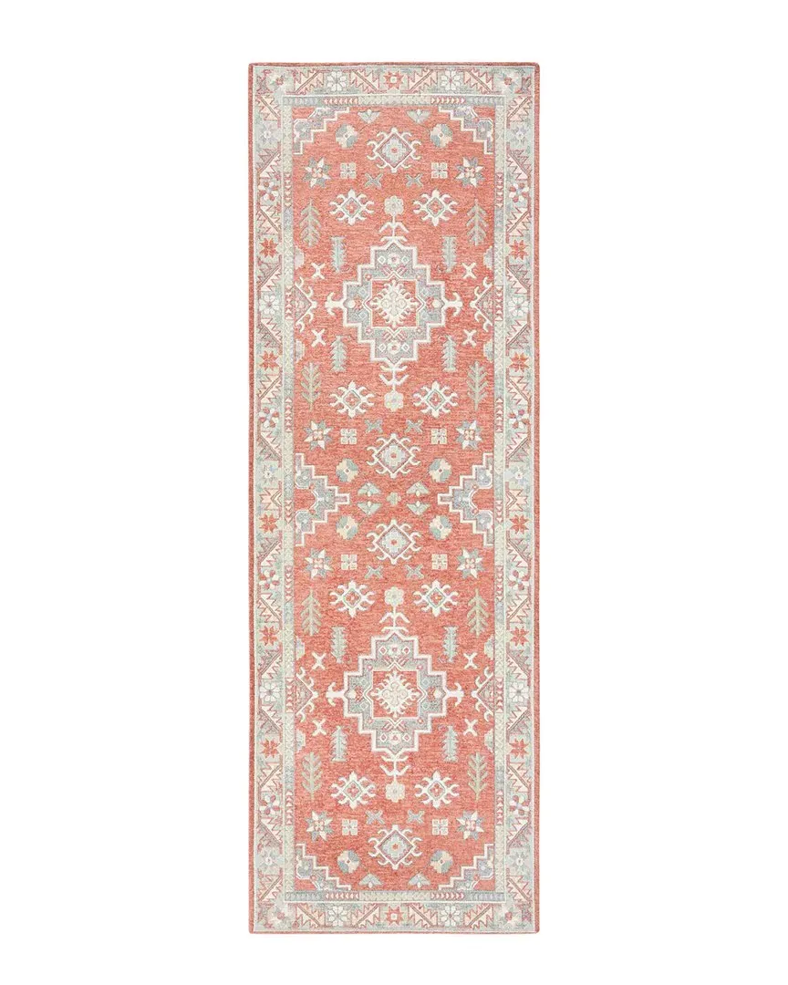 Everwash Woven New Vintage Multi-Use Decorative Rug - Coral image