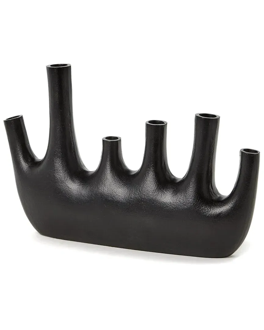 11" Pipe Vase - Black