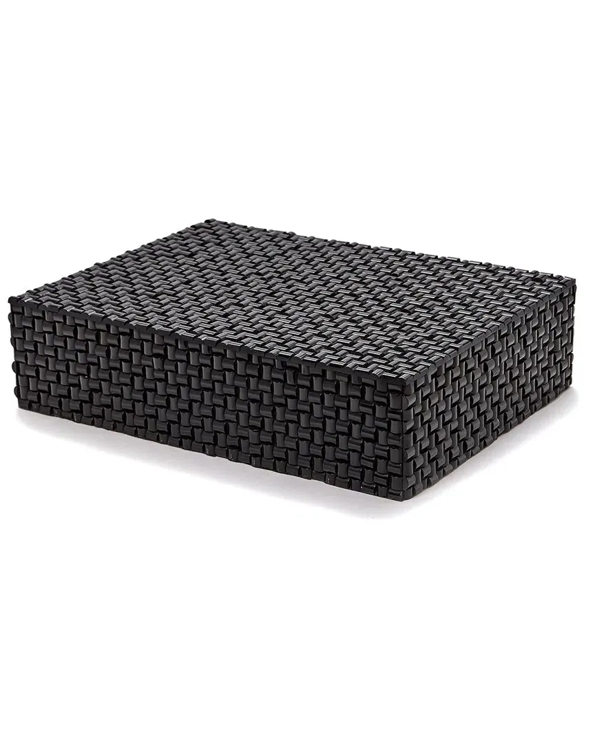 Nomad Rectangle Covered Box - Black