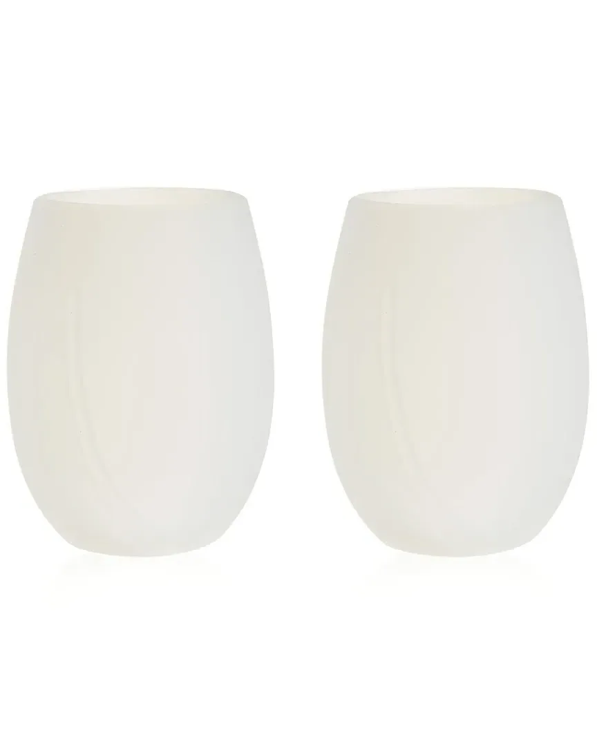 Flexi Pack of 2 Aerating Silicone Cups - Clear