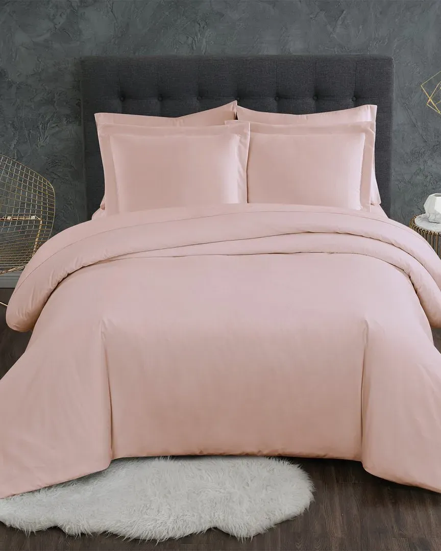 Antimicrobial 3-Piece Duvet Set - Blush, Polyester image