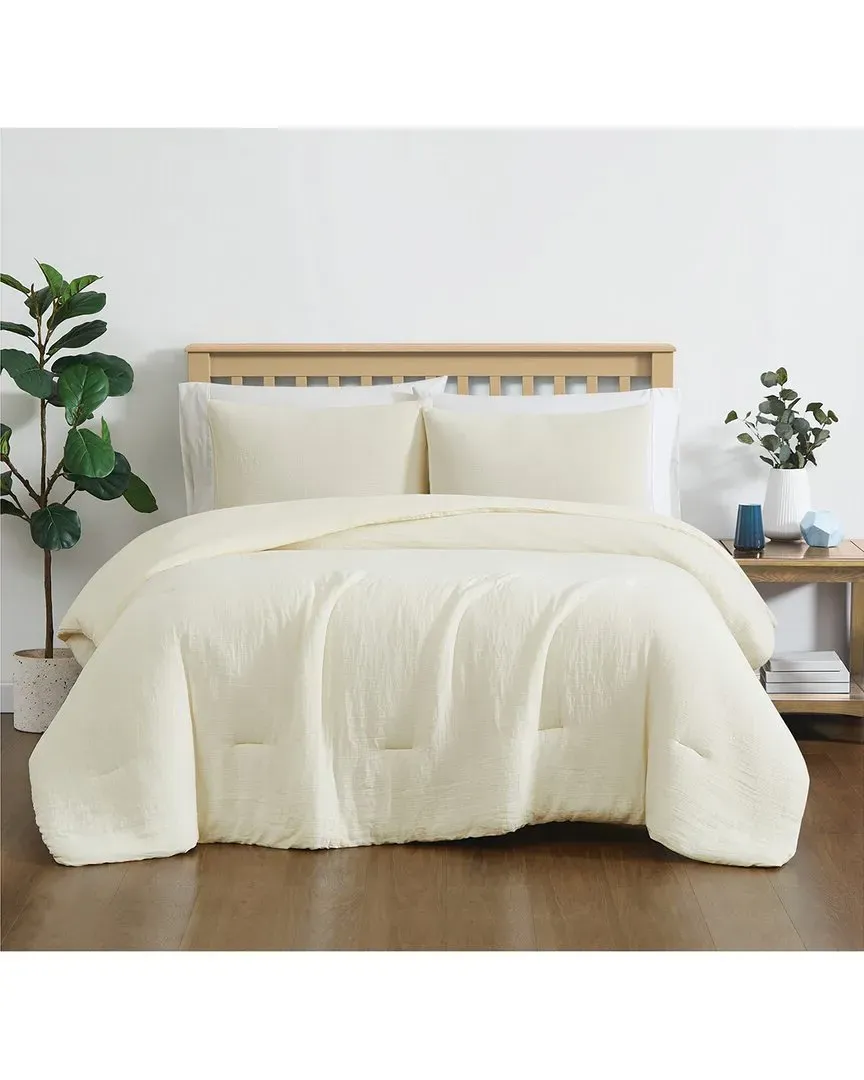 Cozy Gauze Comforter Set - Ivory, Polyester