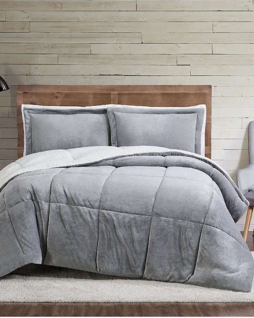 Cuddle Warmth Comforter Set - Grey, Polyester image