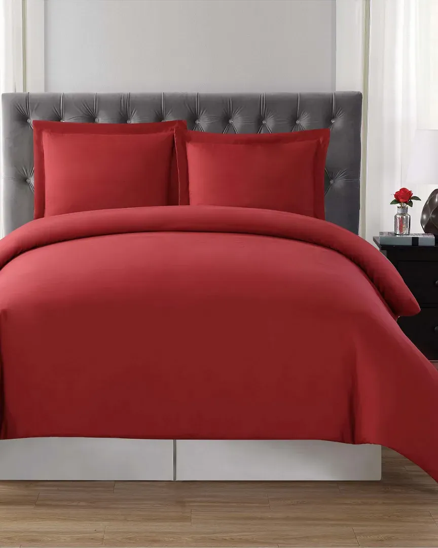 Full/Queen Duvet Set - Red, Microfiber image