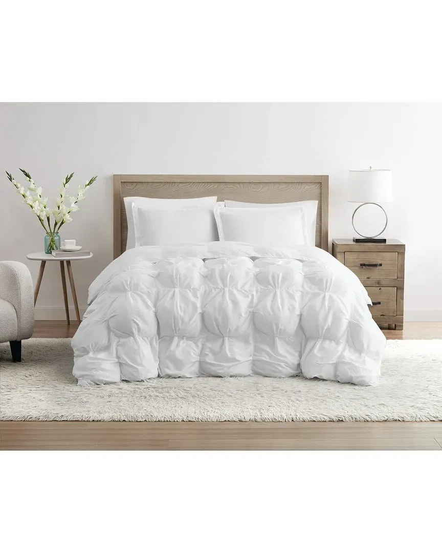 Oversized Puffer Comforter Set - White, Microfiber
