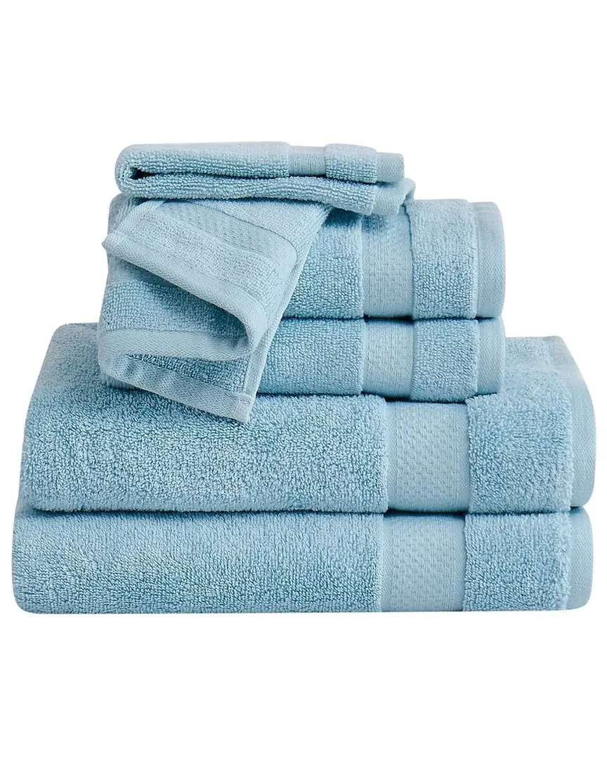 Quick Dry 6pc Towel Set - Blue, Cotton image