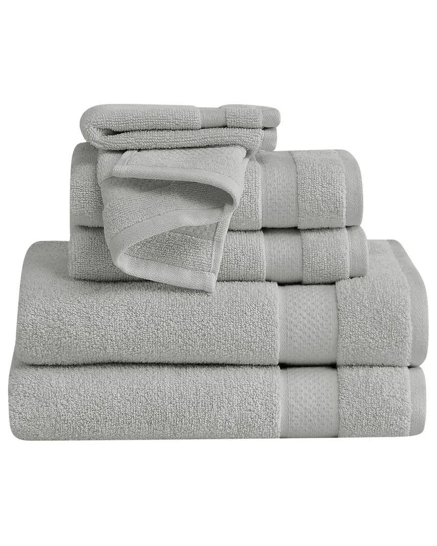 Quick Dry 6pc Towel Set - Grey, Cotton