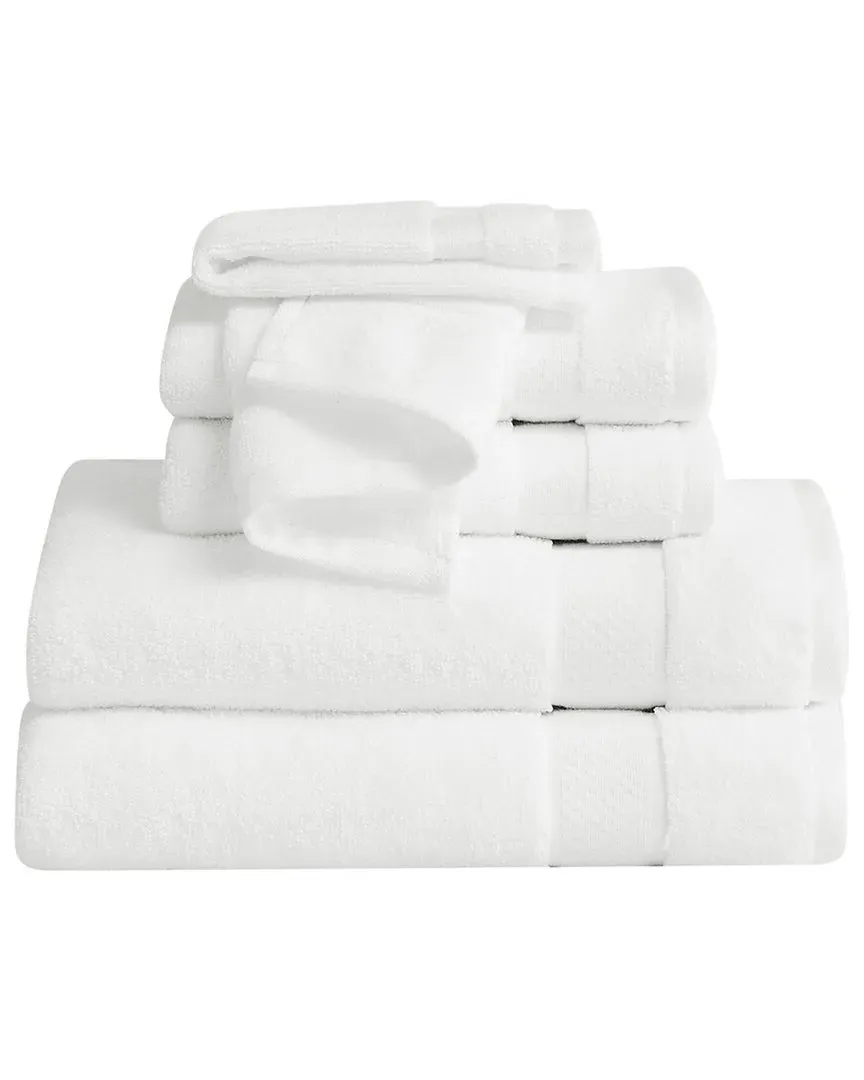 Quick Dry 6pc Towel Set - White, Cotton