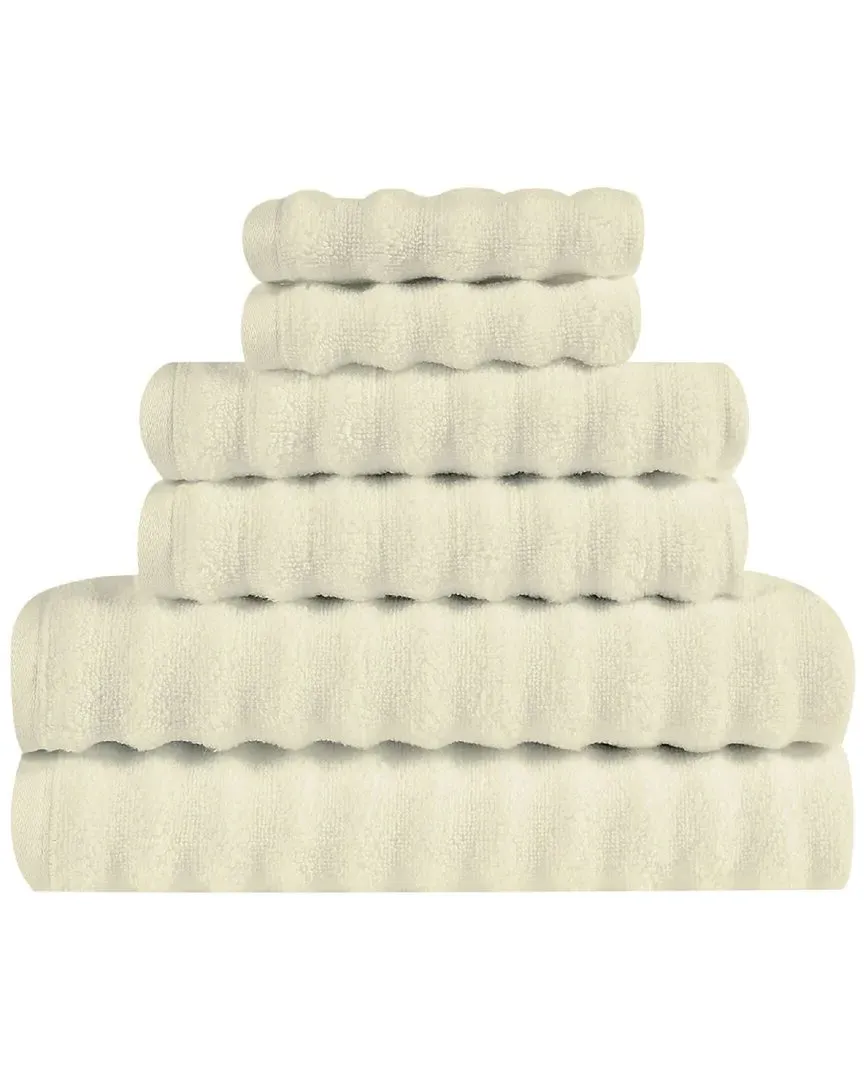 Zero Twist 6PC Towel Set - Tan, Cotton