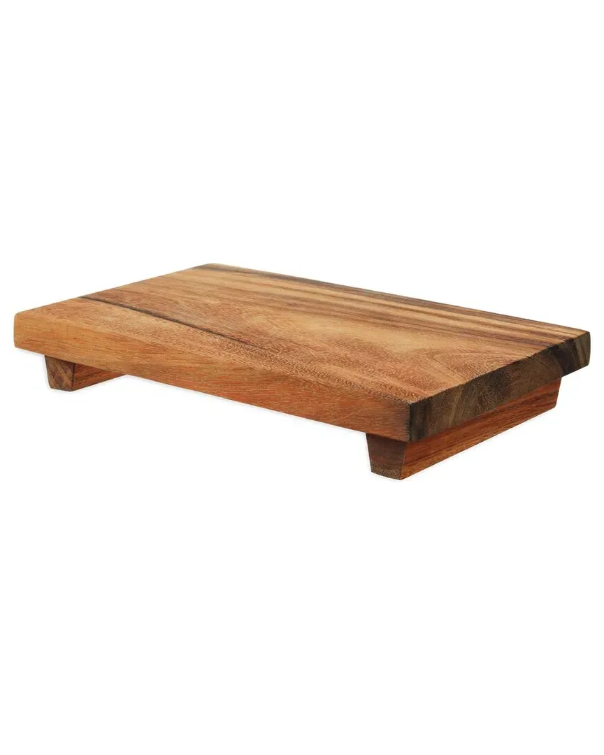 Acacia Footed Serve Board - Wood image