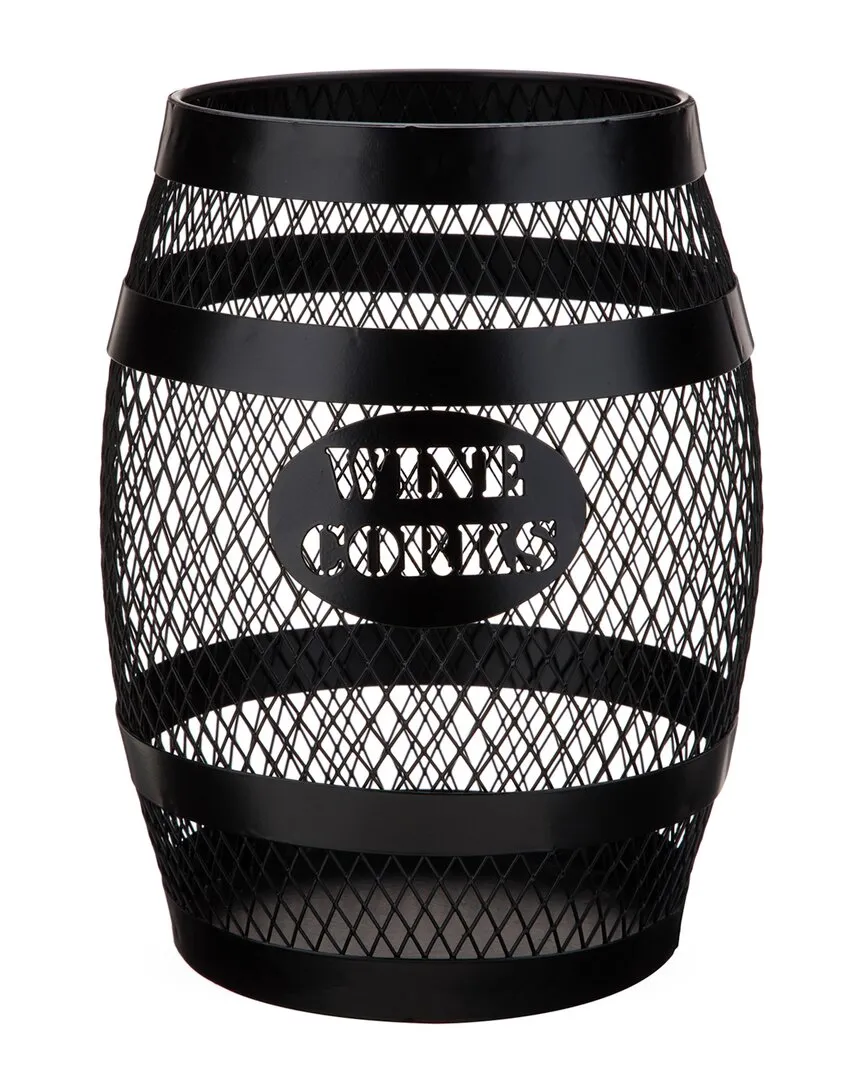 Barrel Cork Holder - Black, Metal