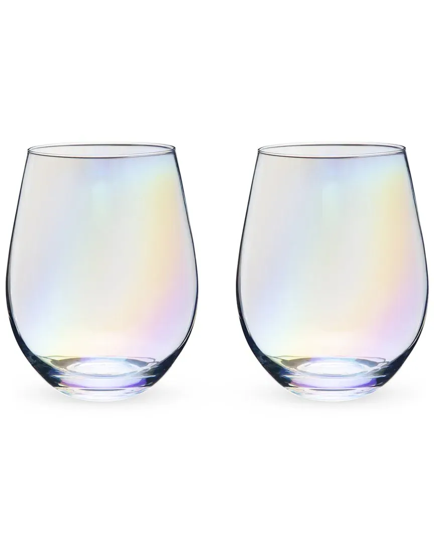 Luster Stemless Wine Glass Set - Multicolor image