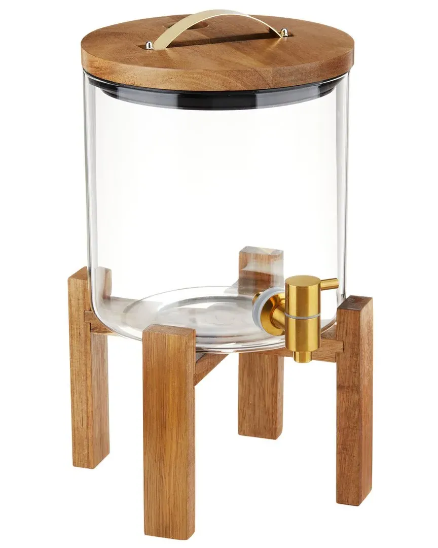 Manor Wood & Glass Drink Dispenser - Brown image