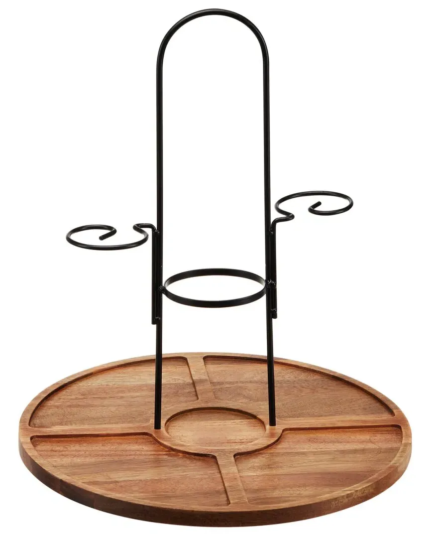 Wine & Cheese Caddy - Brown image