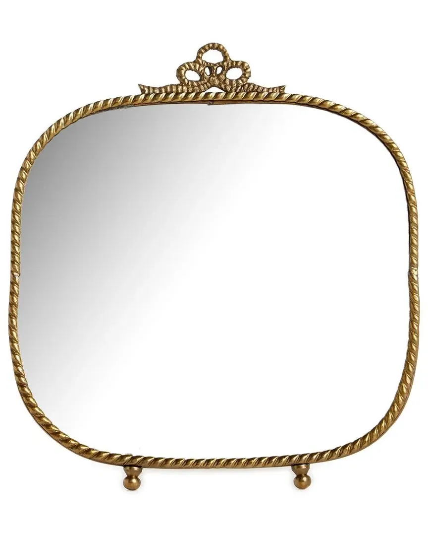 Antique Finish Vanity Table Mirror - Gold, Brass image