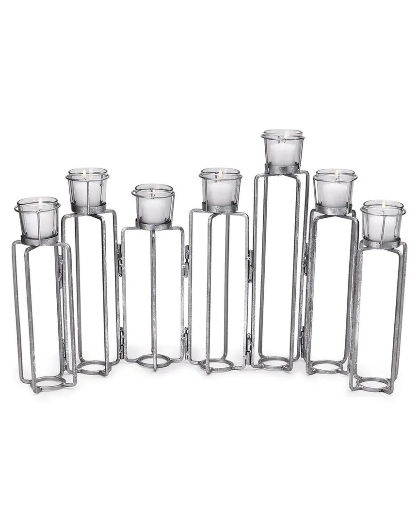Serpentine Set of 7 Candleholders - Gray image