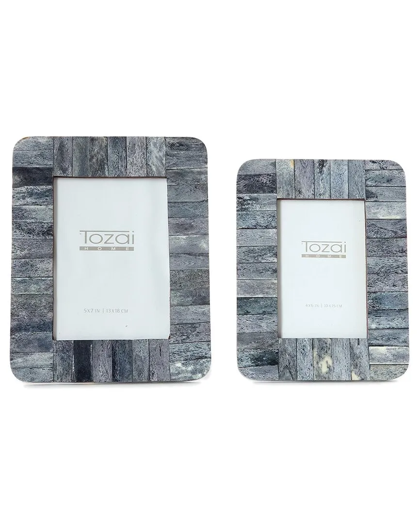 Set of 2 Photo Frames - Gray