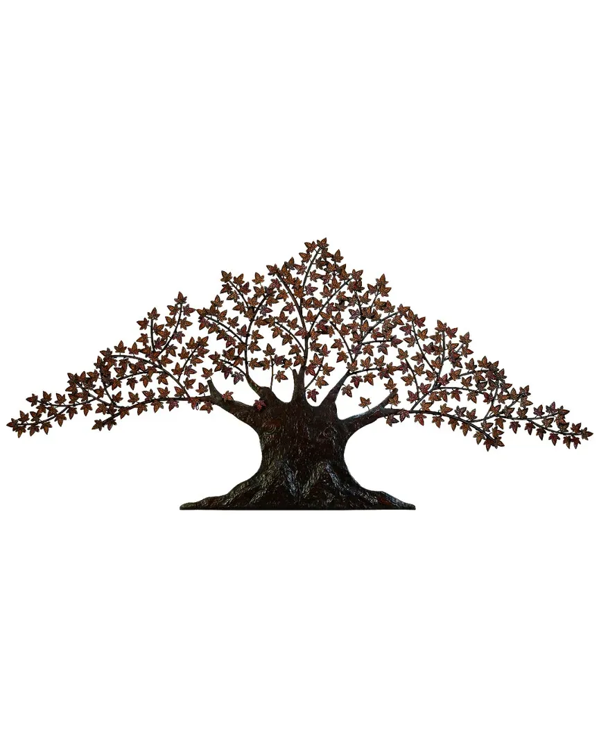 Metal Wall Tree Decor - Rust Brown, Iron image