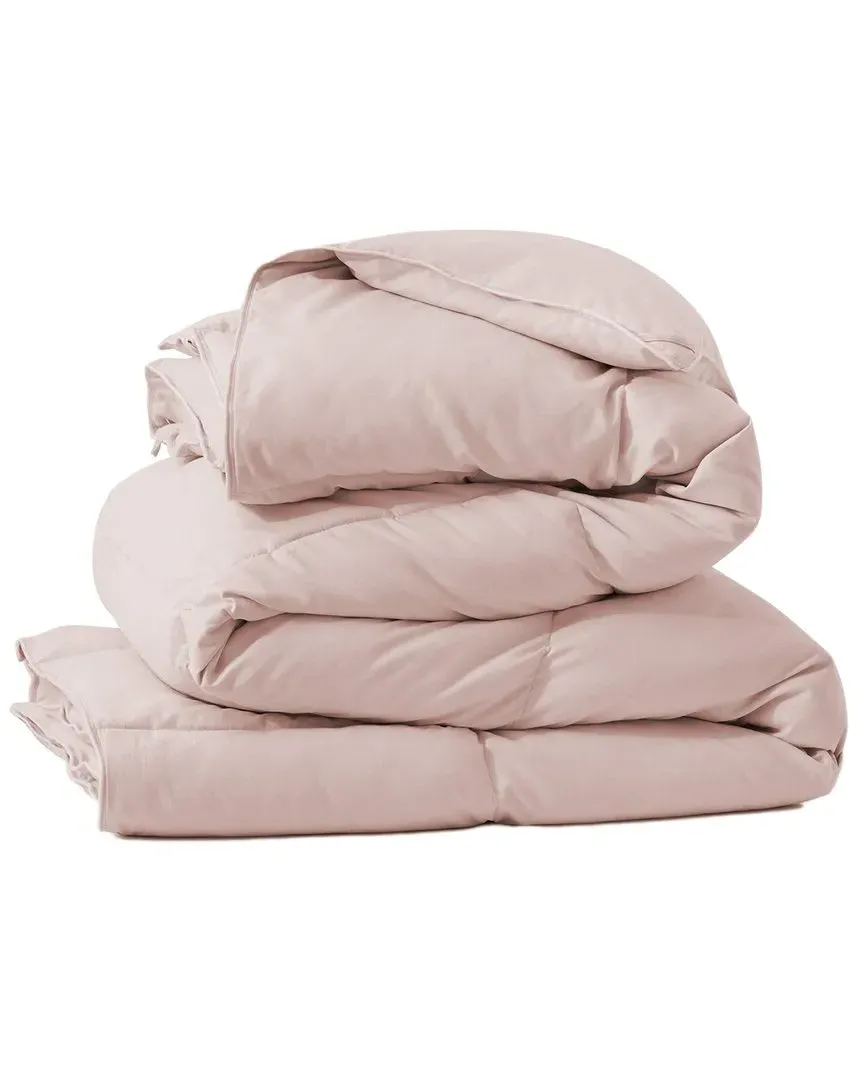 360tc All-Season Goose Down Fiber Comforter - Pink