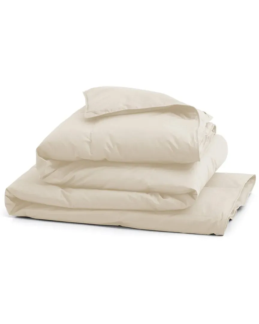 All Season Goose Down Duvet - White, Organic Cotton
