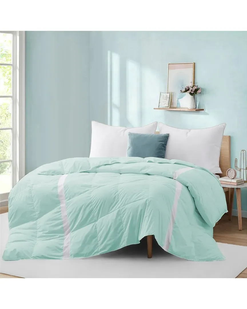 Breathable Lightweight Down Comforter - Green image