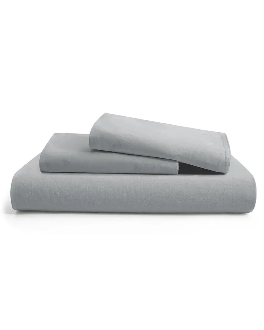 Cotton & Linen Duvet Cover Set - Grey image