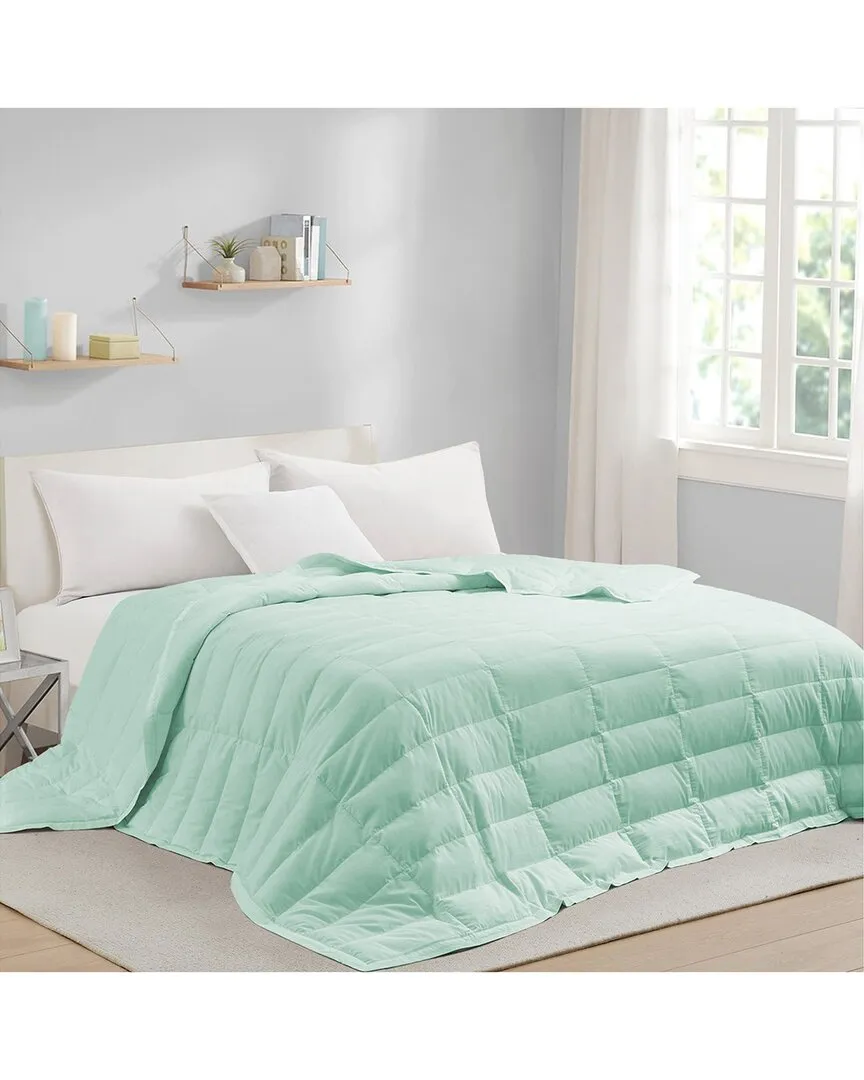 Tencel Lyocell Quilted Down Blanket - Light Green image