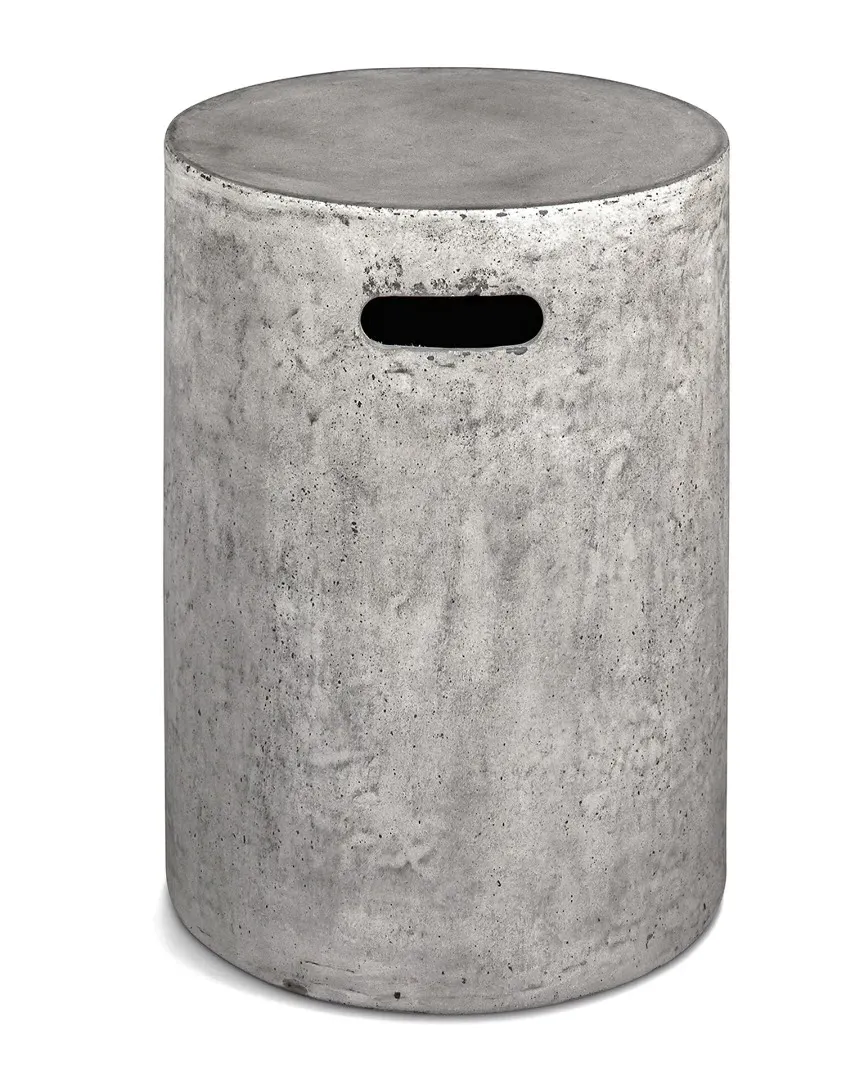 Cylinder Stool - Dark Grey, Concrete image