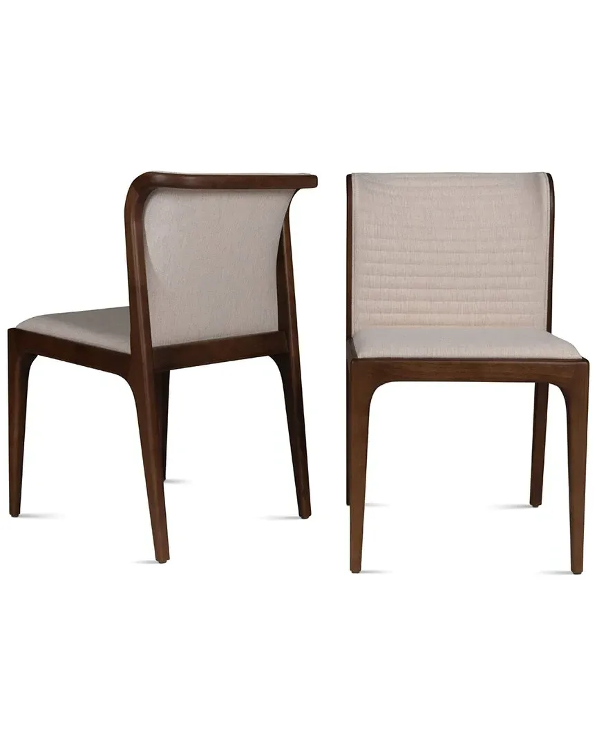 Eloa Cane Side Chair - Ivory, Tauari Wood image