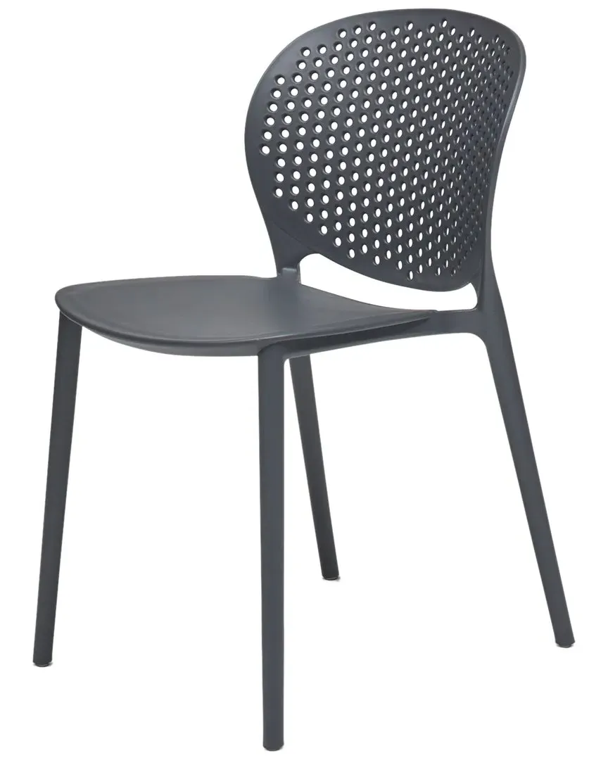 Metro Set of 4 Bailey Side Chairs - Grey, Polypropylene image
