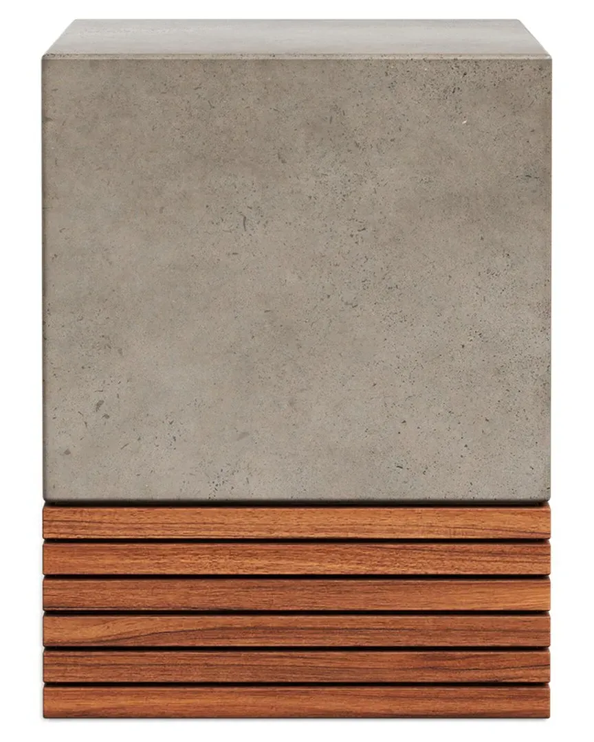 Mixx Stecca Corto Stool - Grey, Concrete image