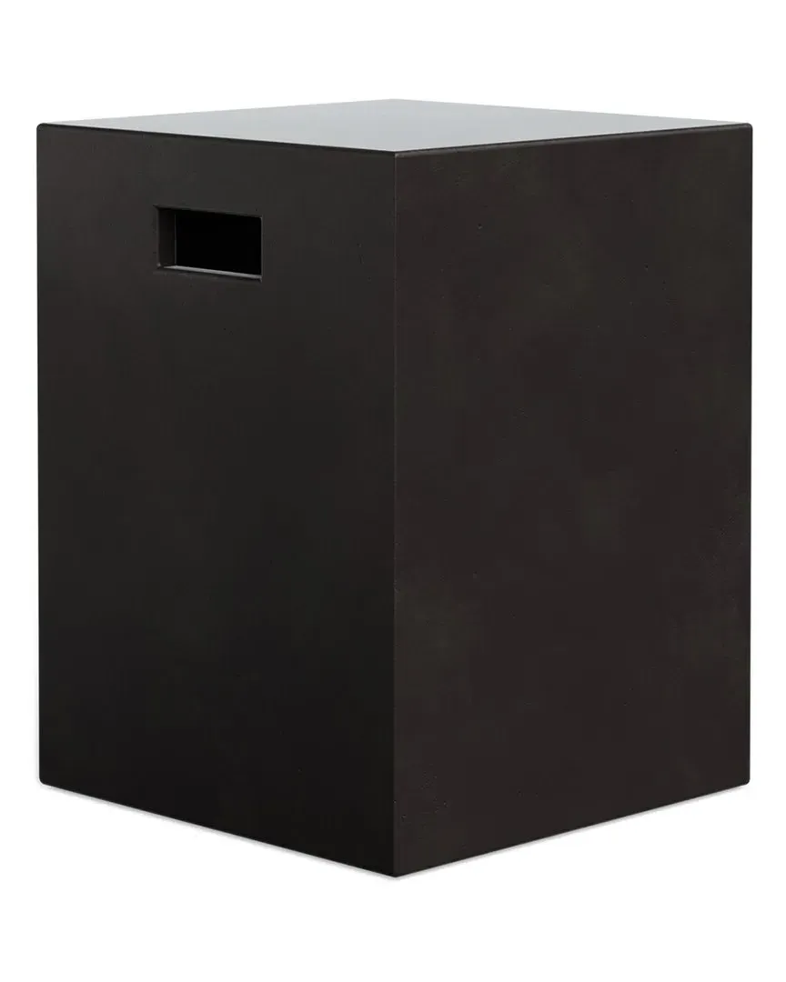 Mixx Una Stool with Handles - Black, Concrete image