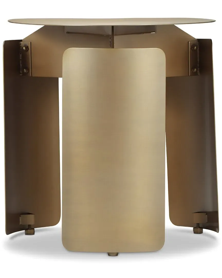 Senshi Round End Table - Brass image
