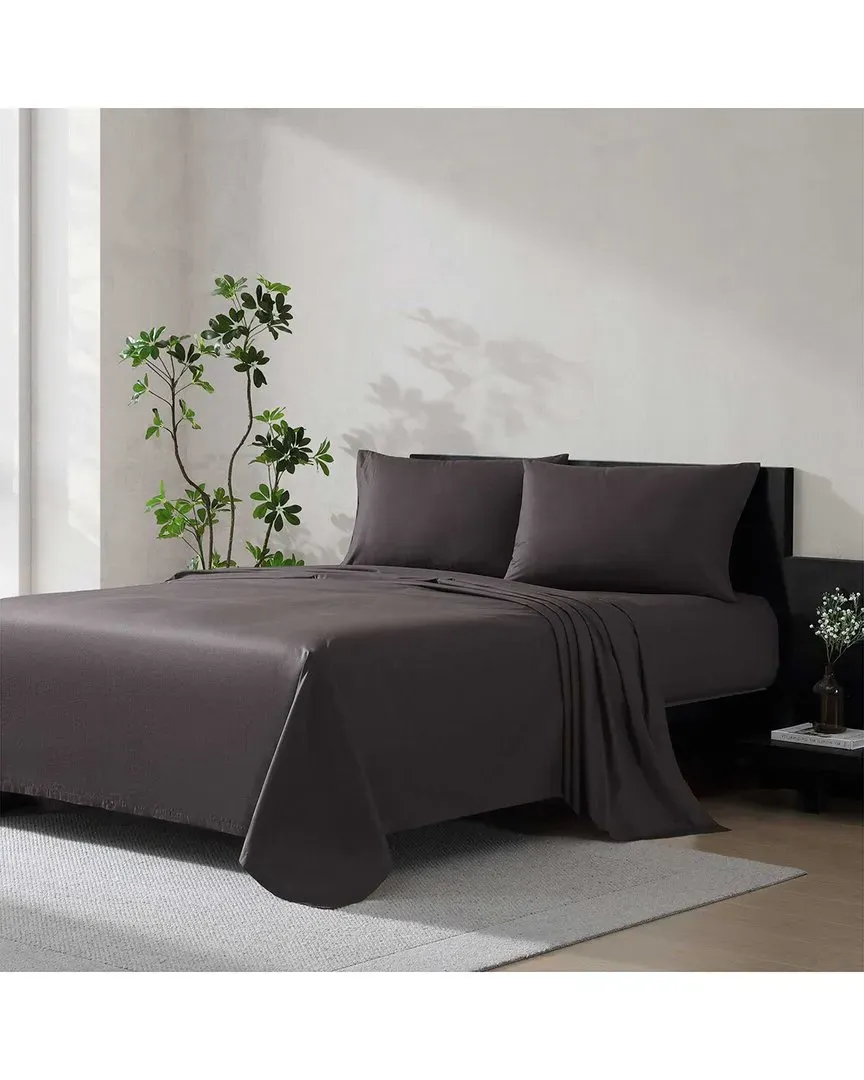 Cool Comfort Cotton Percale Sheet Set - Black Plum image