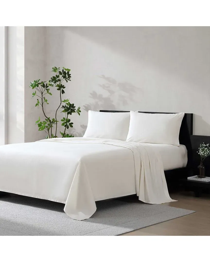 Cool Comfort Cotton Percale Sheet Set - White