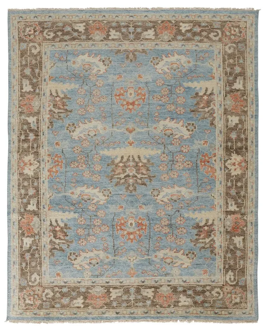 Bennet Hand Knotted Area Rug - Blue, Wool image
