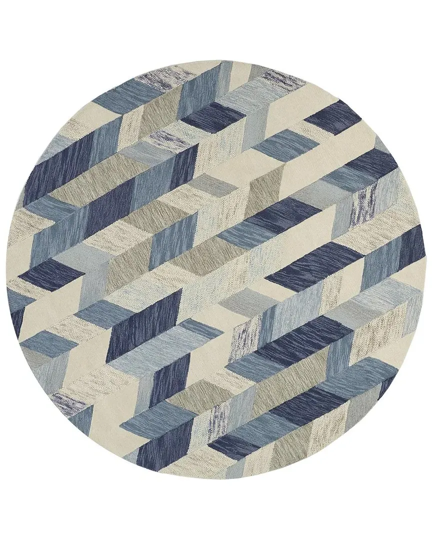 Binada Chevron Tufted Accent Rug - Ivory, Wool