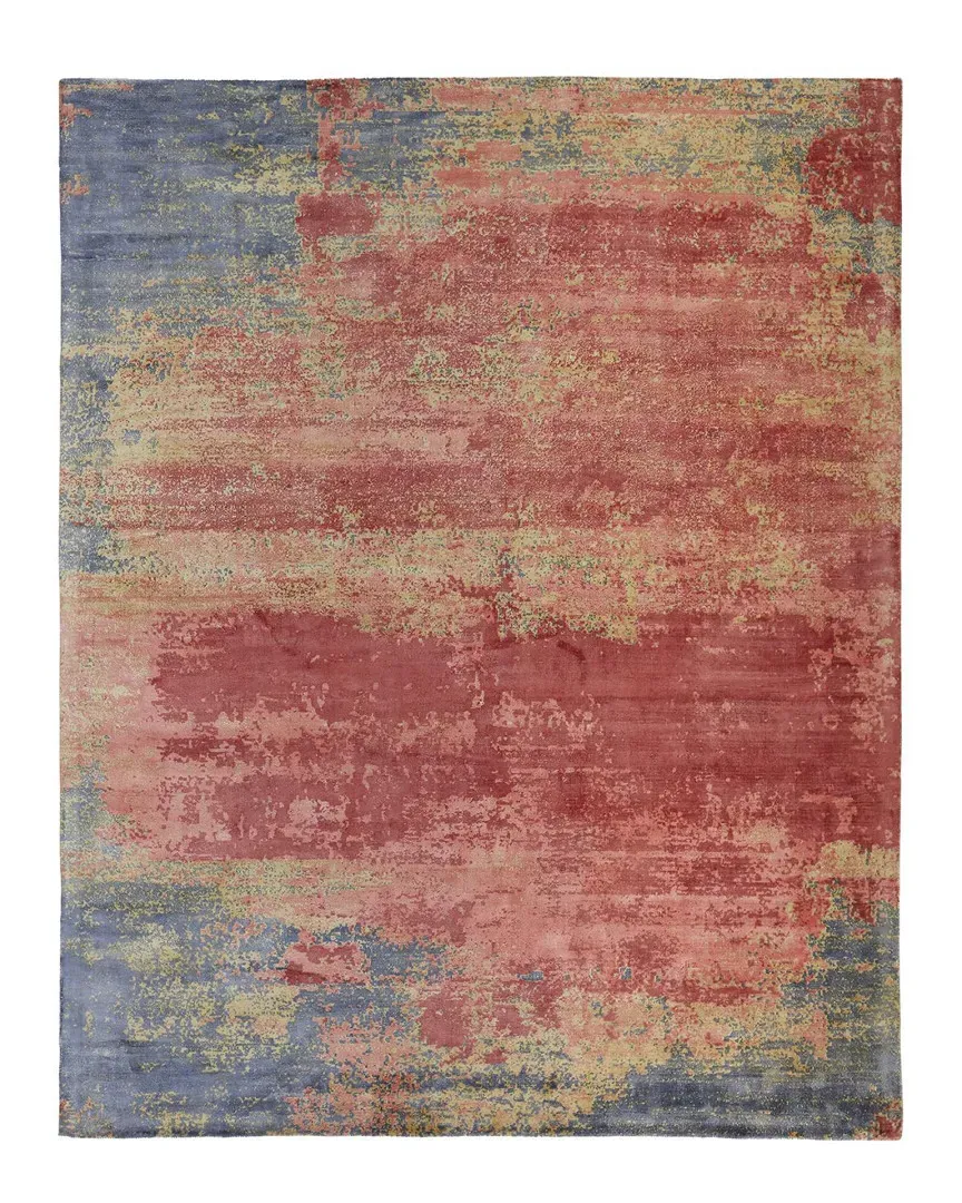 Cashel Handwoven Viscose Area Rug - Red image