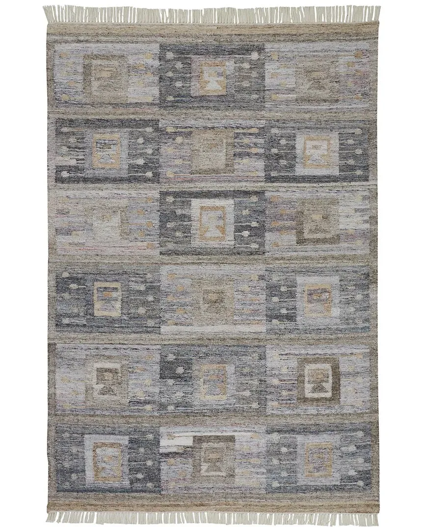 Elstow Geometric Rug - Grey, PET