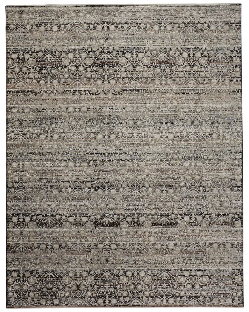 Ennis Space Dyed Ornamental Rug - Grey, Polyester image