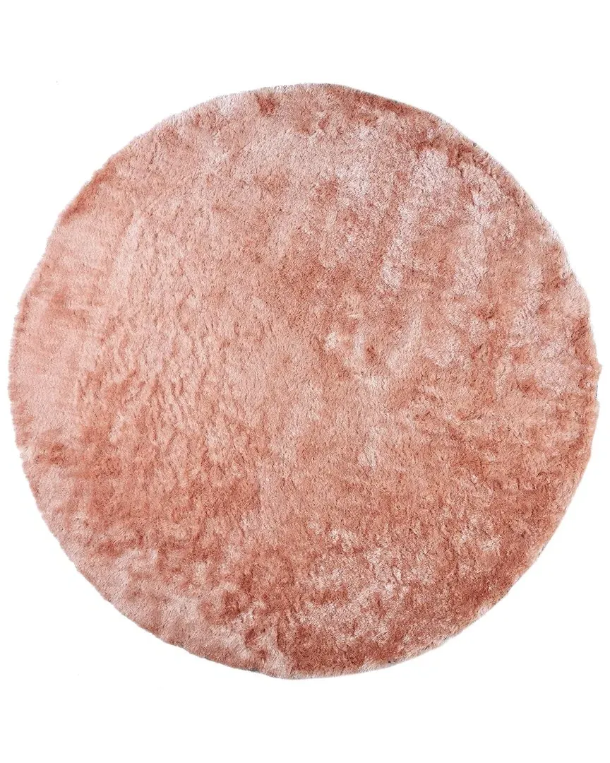 Freya Plush Shag Accent Rug - Pink, Polyester