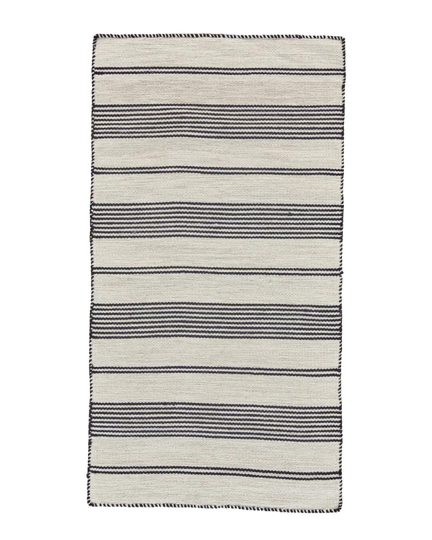 Granberg Hand Woven Accent Rug - Black/White, PET image