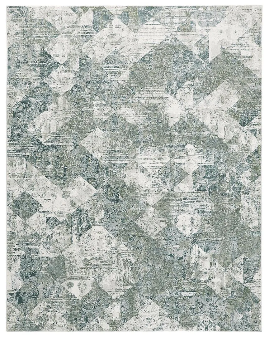 Halton Accent Rug - Green, Polypropylene image